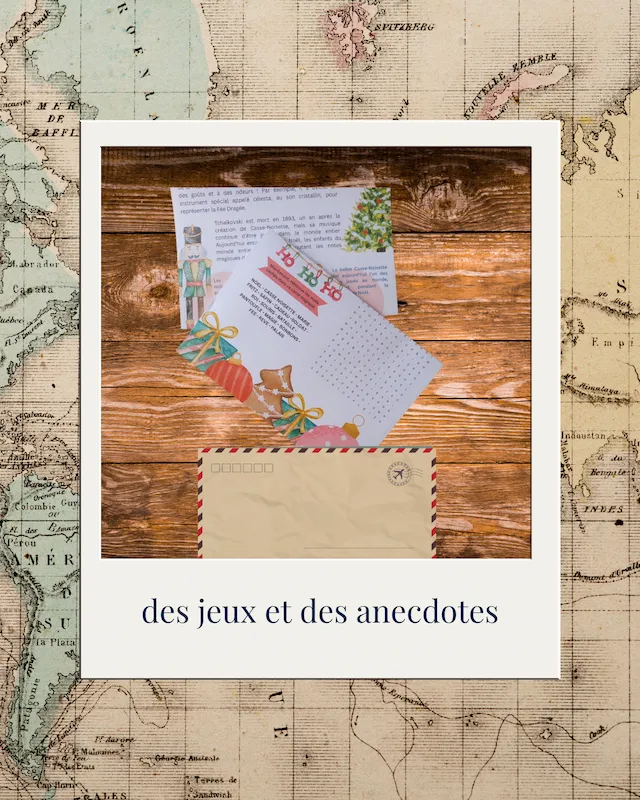 Carta de juegos y curiosidades en un sobre