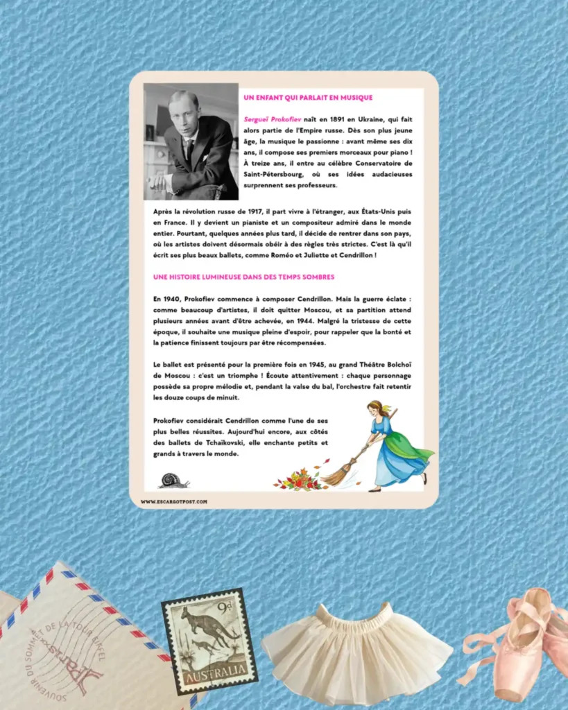 Grandes ballets, carta ilustrada de Escargot Post: foto 4